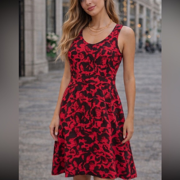 LK Bennett Dresses & Skirts - L.K. Bennett Red and Black Dress Size 6 - 41483